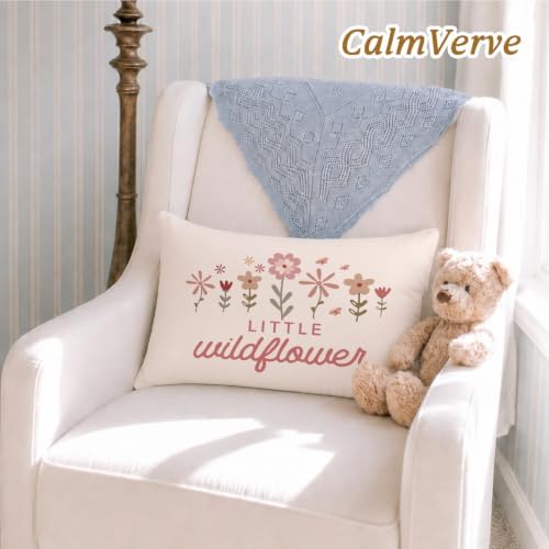 Wildflower Nursery Decor Girl Nursery 12x20 Pillow Cover， - Image 2