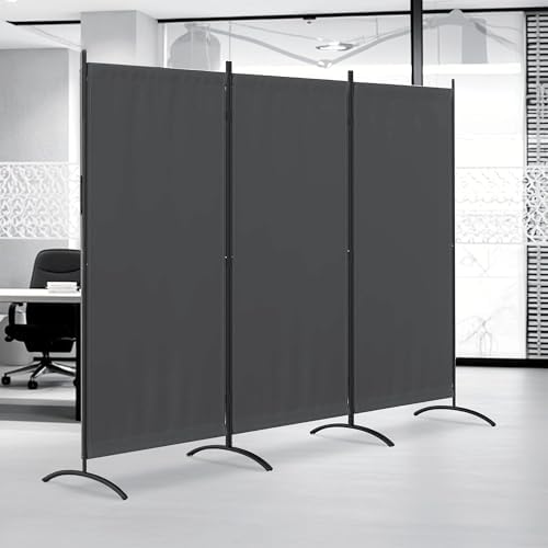 3 Panel Room Divider 6 Ft Folding Screen Room Dividers by Kecreque