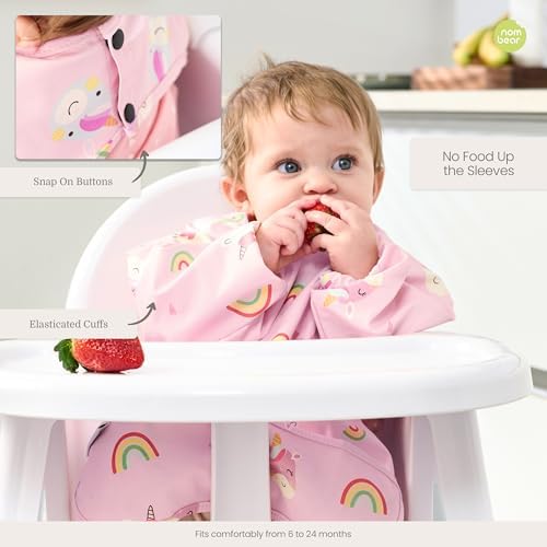 Waterproof Smock Baby Bibs for Eating - Image 6