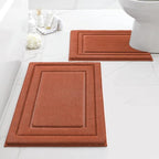 HOMEIDEAS Bathroom Rugs Sets 2 Piece, Super Soft and Absorbent Non Slip by HOMEIDEAS
