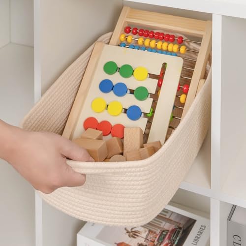 CubesLand Cute and Durable Small Cotton Rope Basket - Image 6