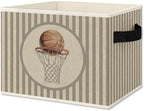 Vintage Basketball Boy Storage Bins Box by Unknown