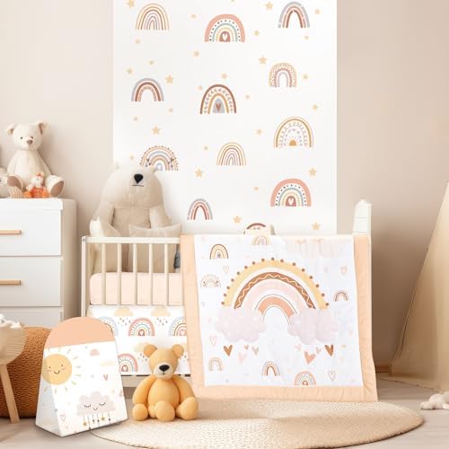 Hahafelt 4 Pieces Baby Crib Bedding Set by Hahafelt