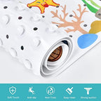Baby Bath Mat for Tub Kids Non Slip Bathtub Mats Baby Extra Long 40X16 Inch - Image 5