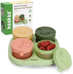 Haakaa Silicone Baby Food Containers, 4oz/120ml Baby Food Jars by haakaa