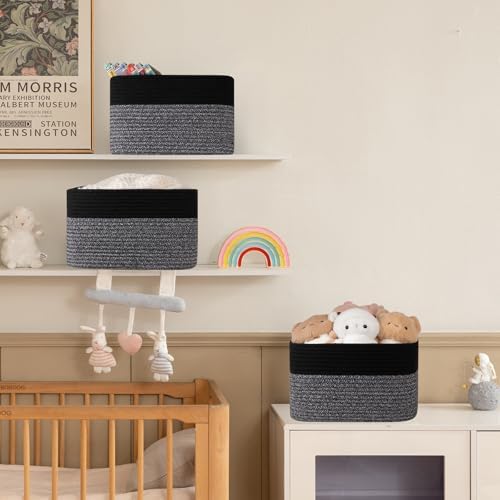 4 Pack Storage Baskets for Organizing, Woven Baskets for Shelves - Image 5