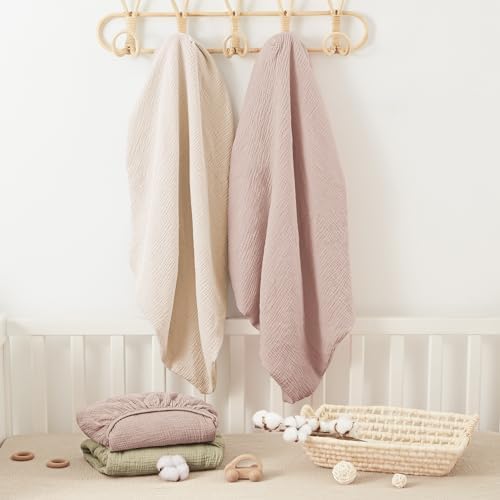 Bearmoss Muslin Mini Crib Sheets - Image 6