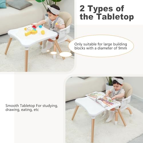 High Chair, 7 in 1 Wooden Baby High Chair - Image 4