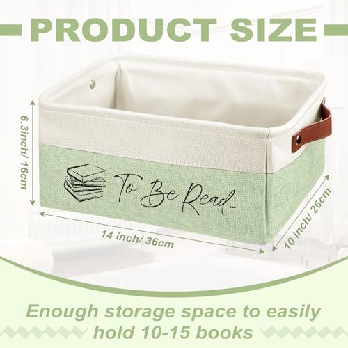 Marsui 1 Pcs TBR Basket Book Storage Bin Bookish Gifts - Image 2