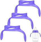 CHUBBIEE Baby Bottle Handles for Lansinoh 5oz & 8oz Bottles, Ergonomic Non-Slip by CHUBBIEE