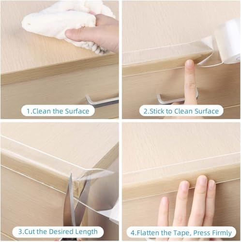 Clear Edge Protector Strip, 3 Pack X 1.18in X 16.4ft - Image 5