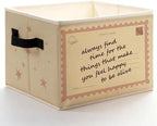 Trendy Pink Inspirational Storage Bins Box by Unknown