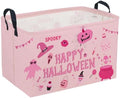 Sanjiaofeng Rectangular Pink Halloween Ghost Storage Basket, Waterproof by Sanjiaofen