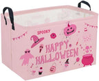 Sanjiaofeng Rectangular Pink Halloween Ghost Storage Basket, Waterproof by Sanjiaofen