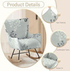 Nursery Rocking Chair Cover Stretchable Glider Chairs Cover Slipcovers Printed - Image 4