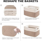 4 Pack Storage Baskets for Organizing, Woven Baskets for Shelves - Image 6