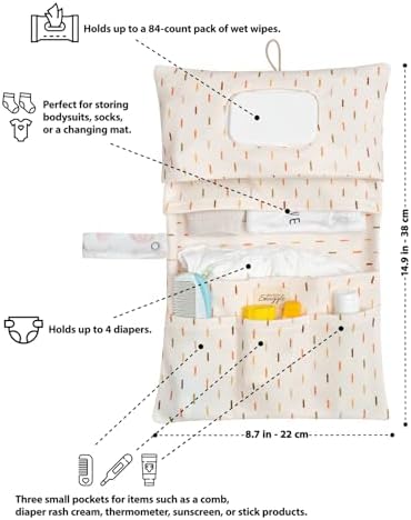 Baby Diaper Bag Organizer, Portable Baby Essentials Storage Pouch - Image 2