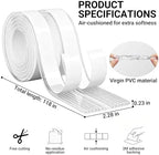 Furniture Edge Protector for Baby, 118x2.28in Clear Plastic Crib Teething Guard - Image 5