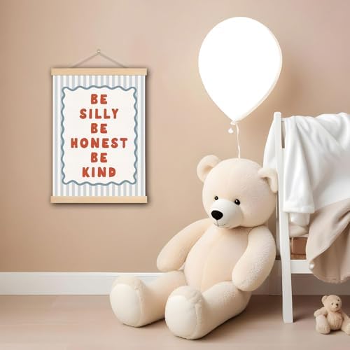 DNEULYR Kids Room Wall Art Poster, Be Silly Honest Be Kind Wall Decor, 12x16 - Image 2