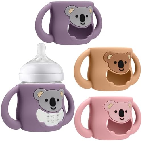 BUSOHA 3 Pack Silicone Sleeves for Avent Baby Bottles by BUSOHA