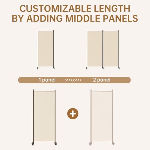 Room Divider 34'' Wide Folding Room Divider Panel - Image 5