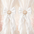 2 Pack French Silky Bow Curtain Tiebacks by WLGRANJIA