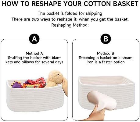 MiniArk Small Storage Baskets for Organizing | Closet Organizer Bins | Shelf - Image 7