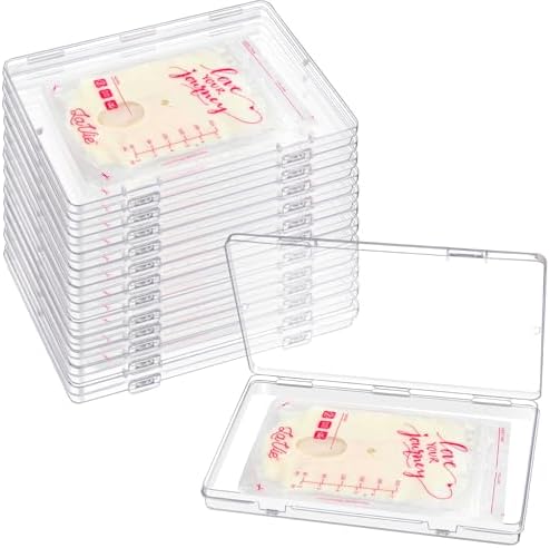 12 Pcs Clear Flat Breast Milk Freezer Storage Organizer, Space Saving by Unknown