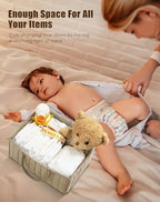 SWEET DOLPHIN 2-Pack Baby Diaper Caddy Organizers, Stylish Storage Baskets - Image 6