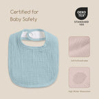 6-Pack Muslin Baby Bibs for Drooling & Teething, Absorbent Bib - Image 5