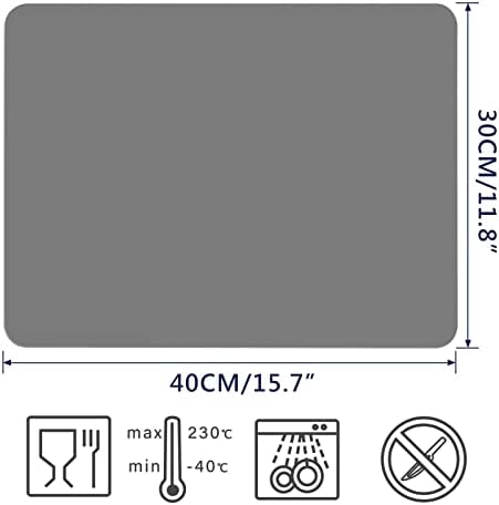 Gartful 2 Pack Silicone Crafting Mats, 15.7" x 11.8" Silicone Mat - Image 2