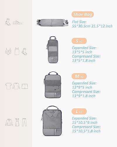 BAGSMART Compression Packing Cubes - Image 2