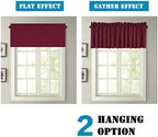 H.VERSAILTEX Blackout Valances for Windows, Kitchen Window Valance Curtains for - Image 6