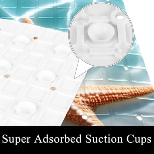 Non Slip Bathtub and Shower Mat 26.8x15.1 inch, Bath Mat - Image 3
