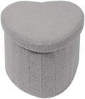 B FSOBEIIALEO Storage Ottoman Heart Shaped Ottoman by BFSOBEIIALEO