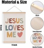 Christian Decor Boho Poster Hanger, Jesus Religious Wall Decor - Image 6