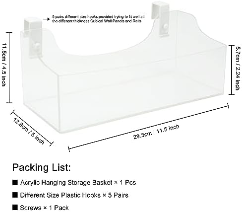 Acrylic Hanging Bedside Shelf - Image 2