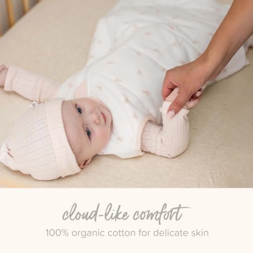 Burt's Bees Baby Organic Cotton Fitted Crib Sheet, Unisex Baby Beddings - Image 4