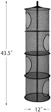 Hanging Stuffed Animal Storage Hammock Net 4 Tiers - Image 3