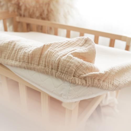 Konssy 100% Cotton Muslin Changing Pad Cover 2 Pack - Image 5