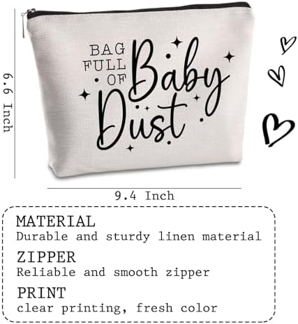 Baby Dust IVF Warrior Makeup Bag - Image 2