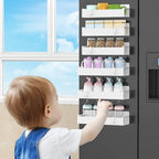 HuggieGems 6 Pack White Magnetic Spice Rack Organizer - Image 7