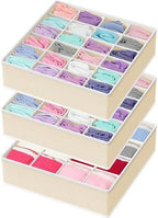 Simple Houseware Sock Drawer Organizer, 3 Pack by SimpleHouseware