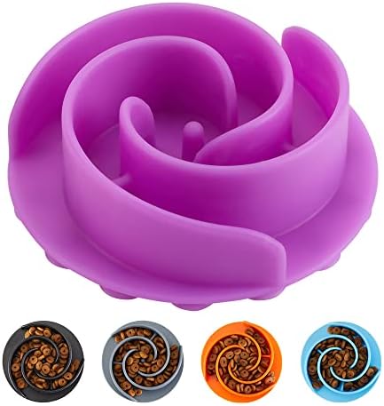 Slow Feeder Dog Bowls Insert, Animire Soft Silicone Slow Eating Dog Food Bowl by Animire