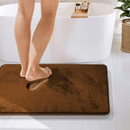 Clara Clark Bathroom Rugs, Velvet Memory Foam Bath Mat, Non-Slip Bath Rugs - Image 4