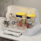Baby Drying Rack with Lid, Dustproof Baby Storage Box with Removable Drain Tray - Image 6