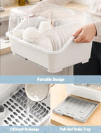 Tomorotec Plastic Dish Drying Rack & Drain Board - Image 6