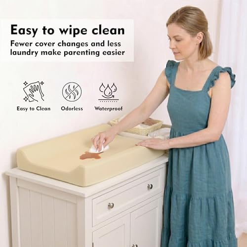 Waterproof Vegan Leather Baby Changing Pad Cover - Image 2