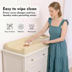 Waterproof Vegan Leather Baby Changing Pad Cover - Image 2