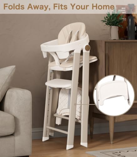 Foldable Baby High Chair to Toddler Tower, Kids Step Stool, Toddler Chair - Image 6